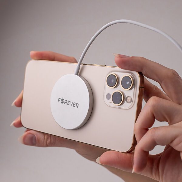 Forever MAWC-100 magnetic wireless charger 15W gray