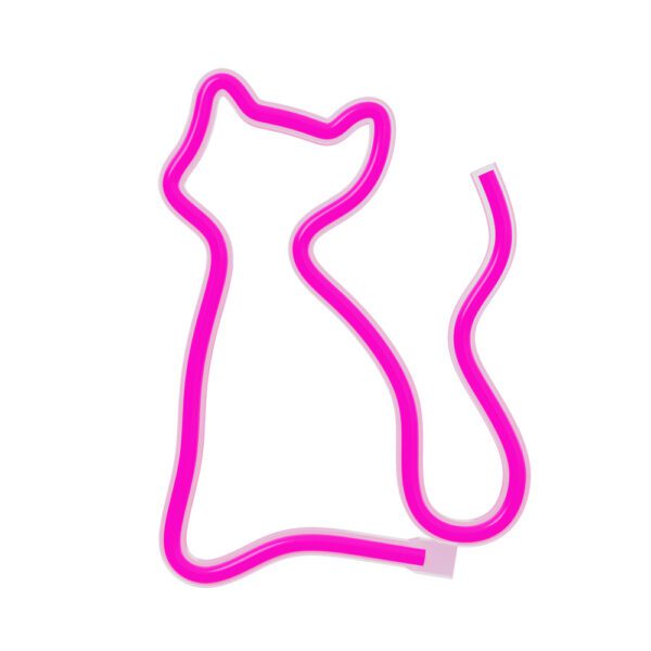 378607_oryg Neon LED Light CAT pink Bat + USB FLNE04 Forever Light