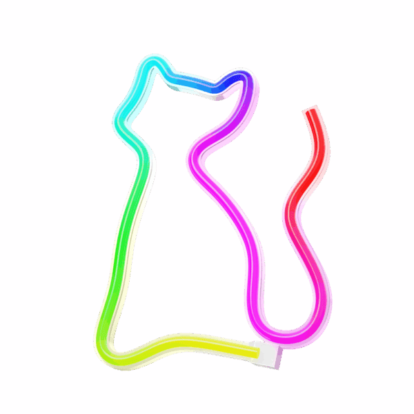 Neon LED RGB CAT FLRN03 + RC Forever Light