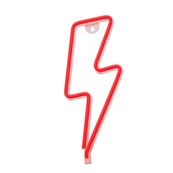 Neon LED Light BOLT red Bat + USB FLNE06 Forever Light
