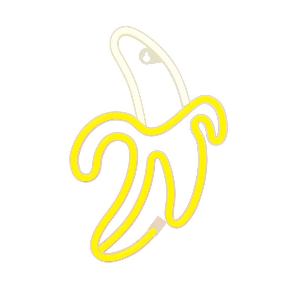 378693_oryg Neon LED Light BANANA white yellow Bat + USB FLNE10 Forever Light