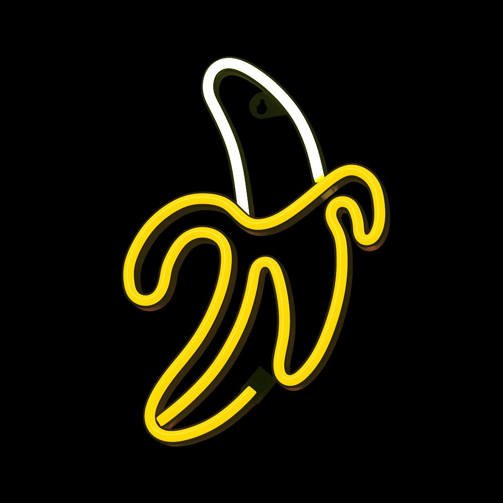 378695_oryg Neon LED Light BANANA white yellow Bat + USB FLNE10 Forever Light