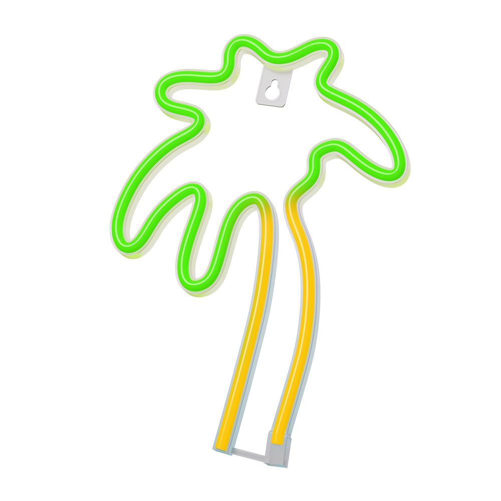 378725_oryg Neon LED Light PALM green orange NNE04 Neolia