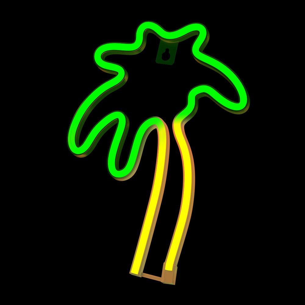 378730_oryg Neon LED Light PALM green orange NNE04 Neolia