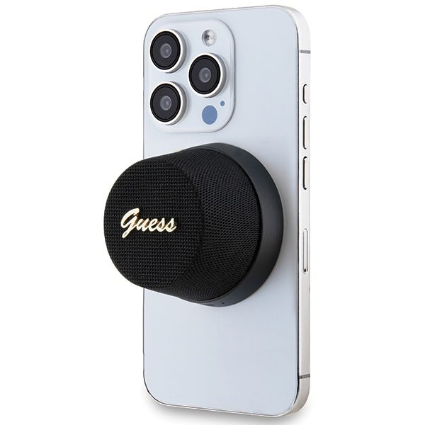 378752_oryg Guess Bluetooth speaker GUWSC3ALSMK STAND MAGNETIC SCRIPT METAL black
