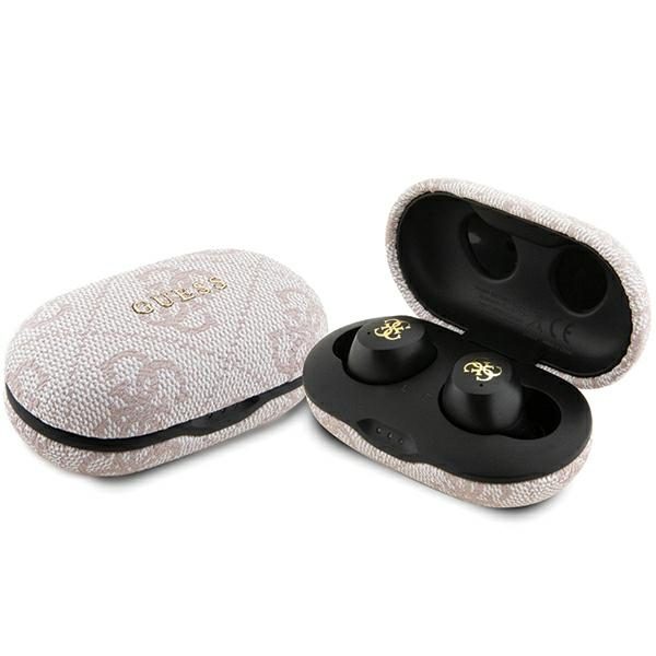 378800_oryg Guess Bluetooth earphones GUTWSP4EGP TWS ENC 4G PU METAL LOGO pink