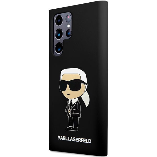 Karl Lagerfeld case for Samsung Galaxy S24 Ultra KLHCS24LSNIKBCK black HC SILICONE NFT IKONIK