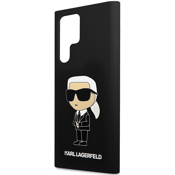 Karl Lagerfeld case for Samsung Galaxy S24 Ultra KLHCS24LSNIKBCK black HC SILICONE NFT IKONIK