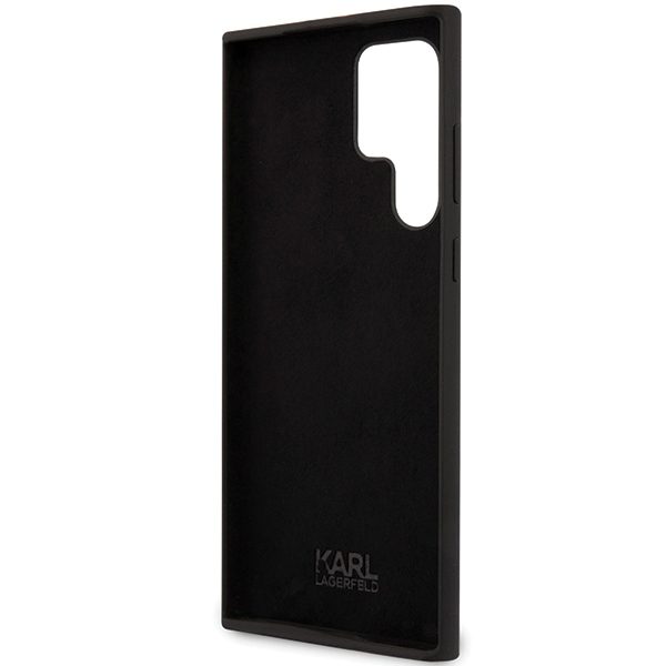 Karl Lagerfeld case for Samsung Galaxy S24 Ultra KLHCS24LSNIKBCK black HC SILICONE NFT IKONIK