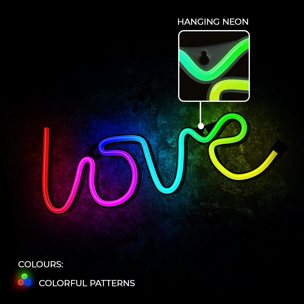 380443_oryg Neon LED RGB LOVE FLRN01 + RC Forever Light