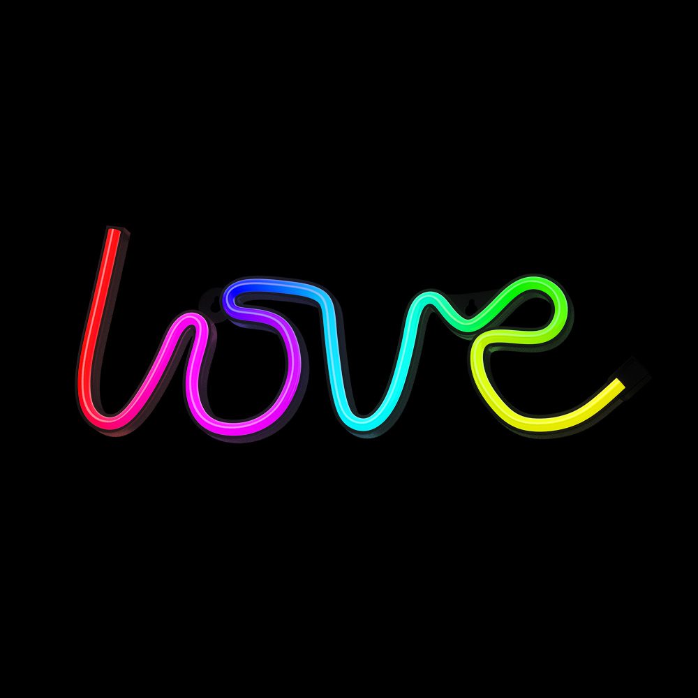 380449_oryg Neon LED RGB LOVE FLRN01 + RC Forever Light