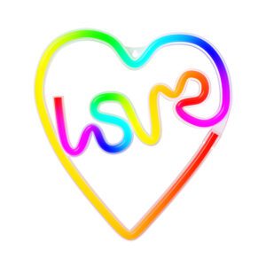 380451_oryg Neon LED RGB LOVE IN HEART FLRN02 + RC Forever Light