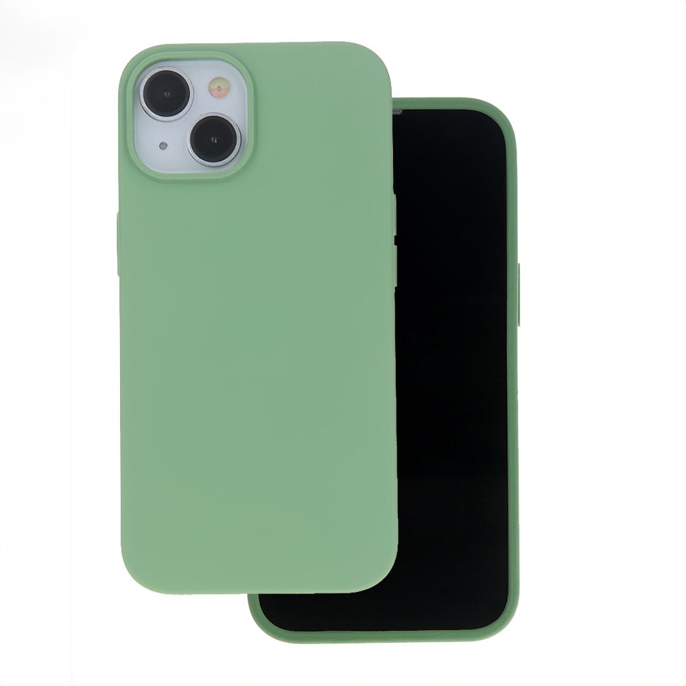 380507_oryg Solid Silicon case for iPhone 16 Plus 6,7" light green