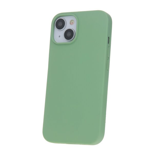 380509_oryg Solid Silicon case for iPhone 16 Plus 6,7" light green