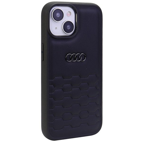 Audi case for iPhone 13 / 14 / 15 6,1" AU-TPUPCIP15-GT/D2-BK black hardcase GT Synthetic Leather