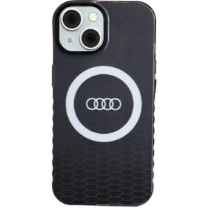Audi case for iPhone 15 6,1" black IML Big Logo MagSafe Case