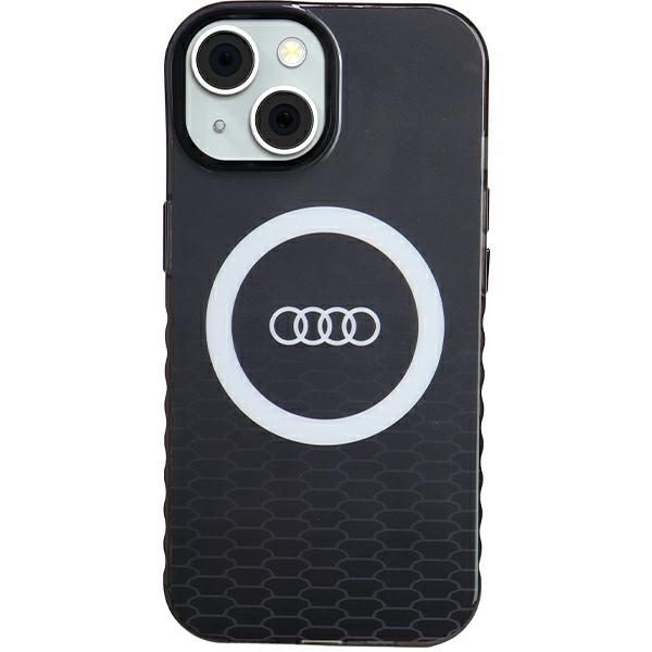 Audi case for iPhone 15 6,1" black IML Big Logo MagSafe Case