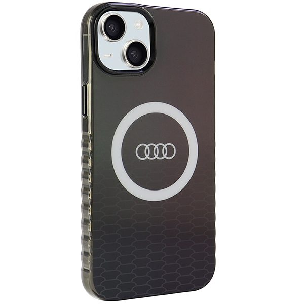 380766_oryg Audi case for iPhone 15 Plus 6,7" black IML Big Logo MagSafe Case