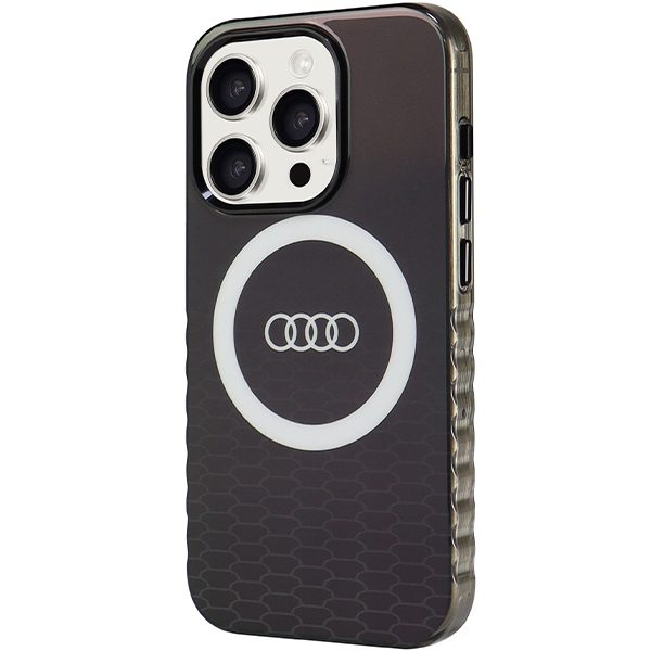Audi case for iPhone 15 6,1" black IML Big Logo MagSafe Case