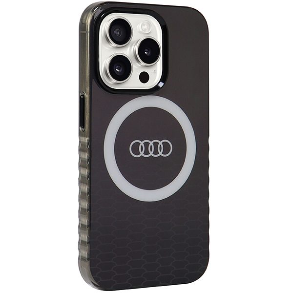 Audi case for iPhone 15 6,1" black IML Big Logo MagSafe Case