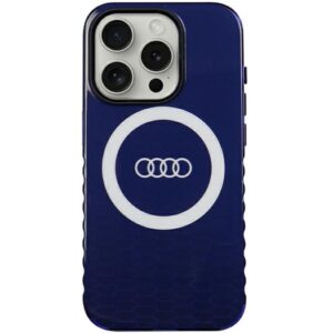 Audi case for iPhone 15 Pro 6,1" blue IML Big Logo MagSafe Case