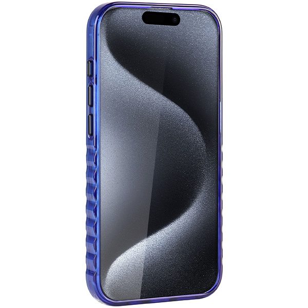 Audi case for iPhone 15 Pro 6,1" blue IML Big Logo MagSafe Case