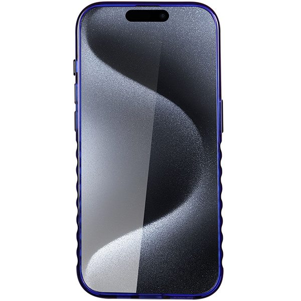 Audi case for iPhone 15 Pro 6,1" blue IML Big Logo MagSafe Case