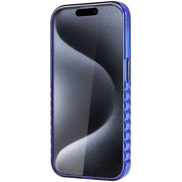 Audi case for iPhone 15 Pro 6,1" blue IML Big Logo MagSafe Case