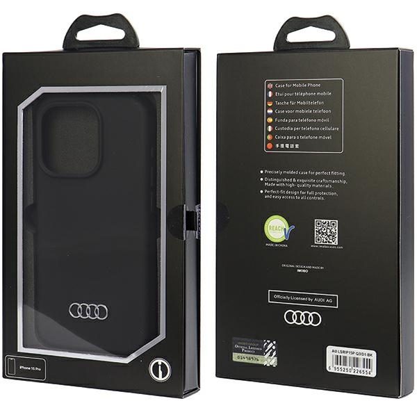 Audi case for iPhone 15 Pro 6,1" black Silicone Case