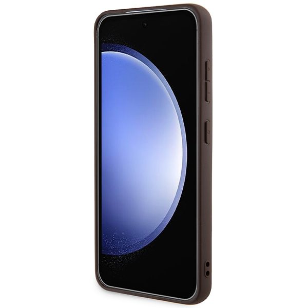 Guess case for Samsung Galaxy S24 GUHMS24SG4GFRW brown HC MAGSAFE PU 4G RING CLASSIC LOGO