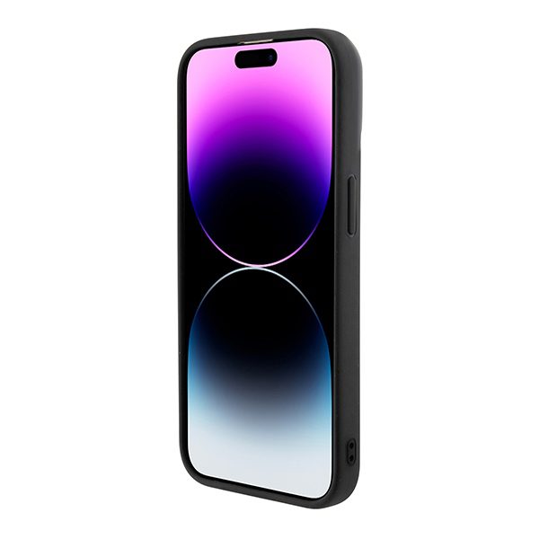 Guess case for iPhone 14 Pro Max 6,7" GUHMP15XHGCFSEK black HC MAGSAFE GCUBE PU STRIPE