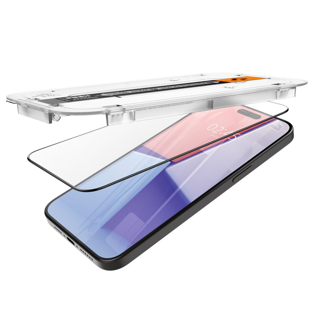 381214_oryg Spigen tempered glass GLAS.TR "EZ FIT" FC for iPhone 15 Pro Max 6,7" black