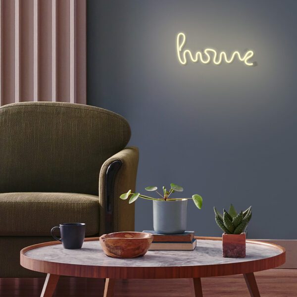 382066_oryg Neon LED Light HOME warm white Bat + USB FLNE21 Forever Light