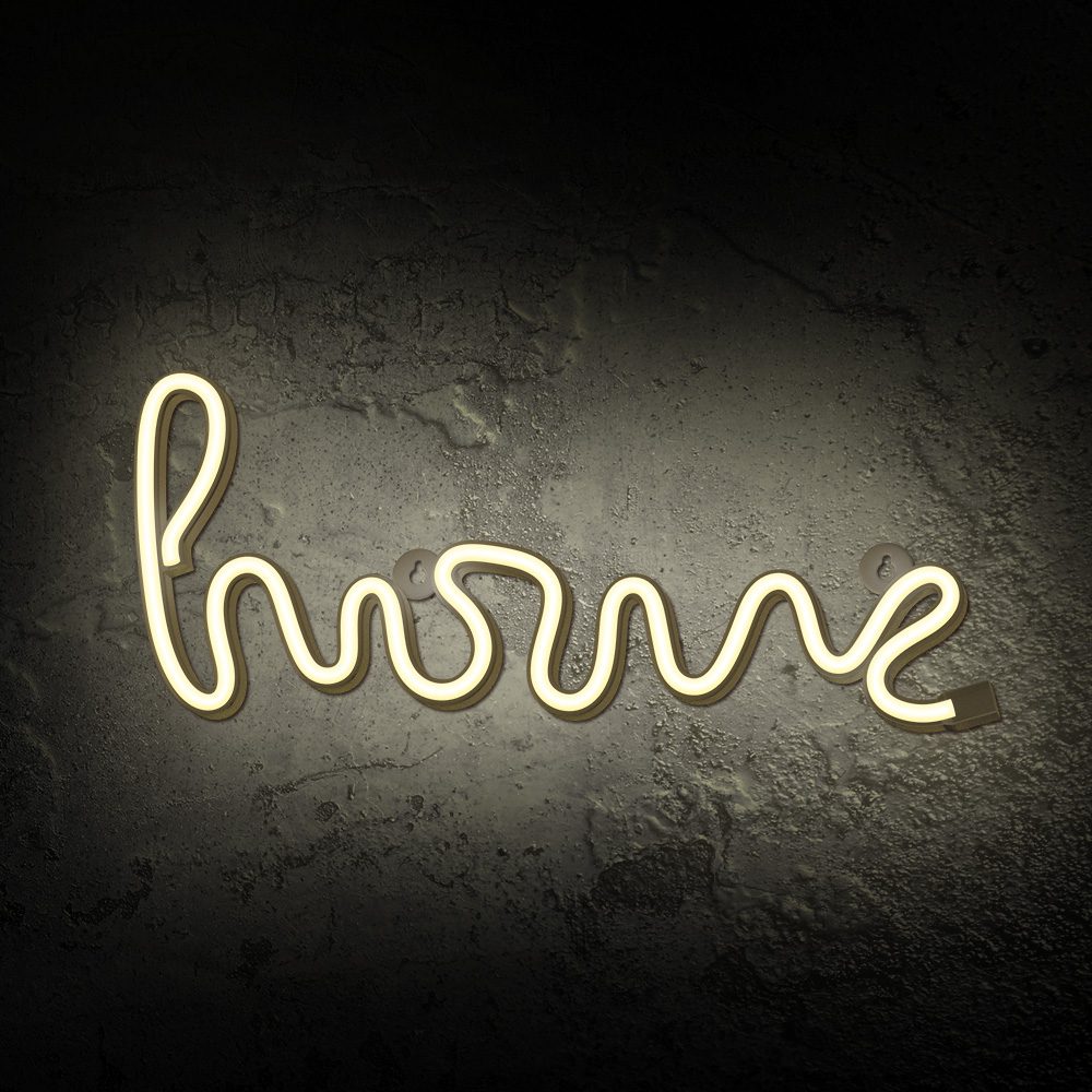 382070_oryg Neon LED Light HOME warm white Bat + USB FLNE21 Forever Light