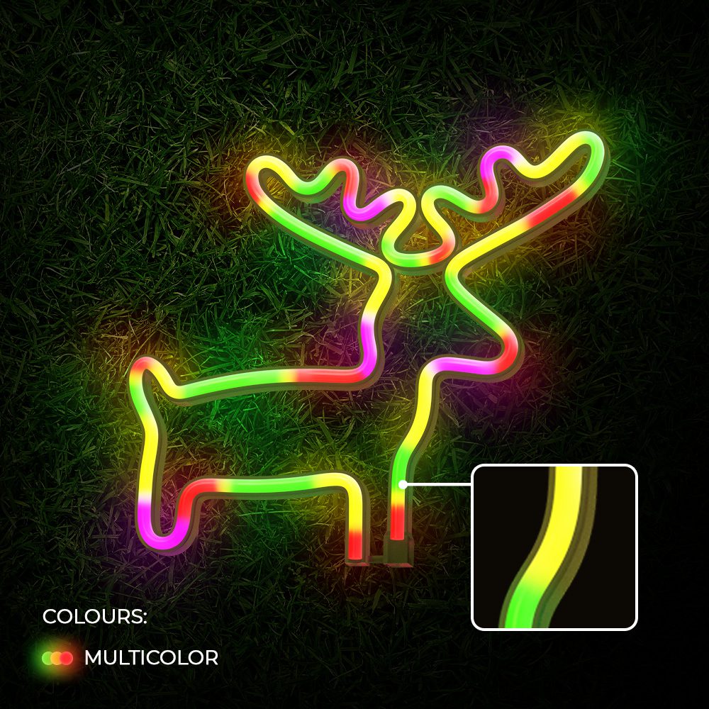 382122_oryg Neon LED Light ELK multicolor Bat + USB FLNE12 Forever Light