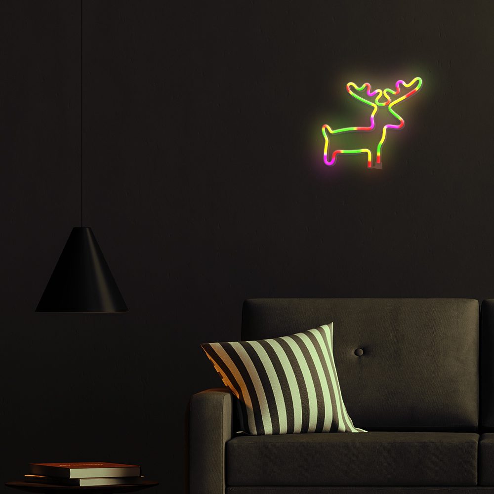 382206_oryg Neon LED Light ELK multicolor Bat + USB FLNE12 Forever Light