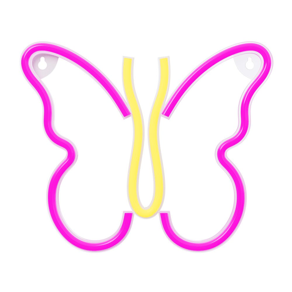 382252_oryg Neon LED Light BUTTERFLY pink NNE03 Neolia