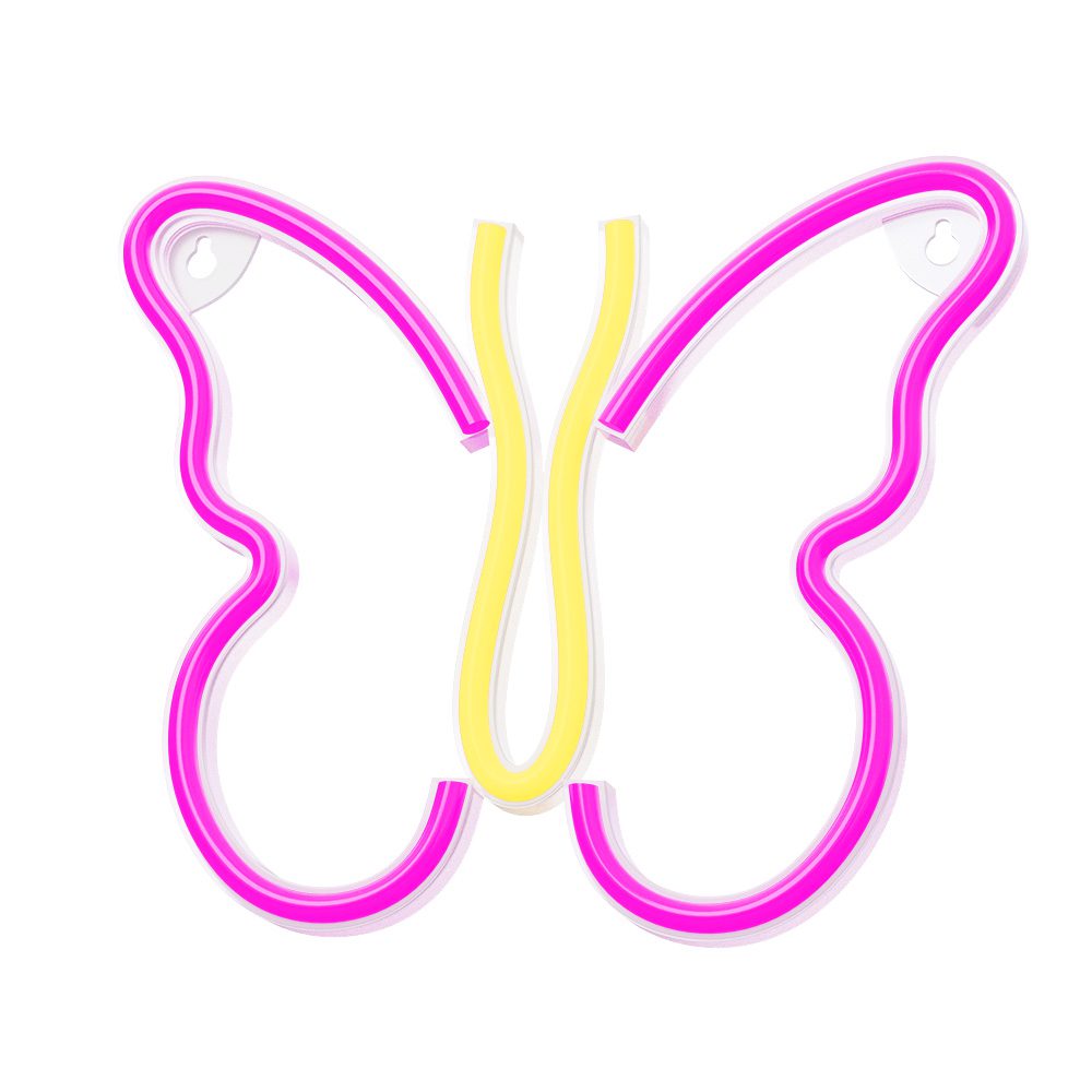 382259_oryg Neon LED Light BUTTERFLY pink NNE03 Neolia