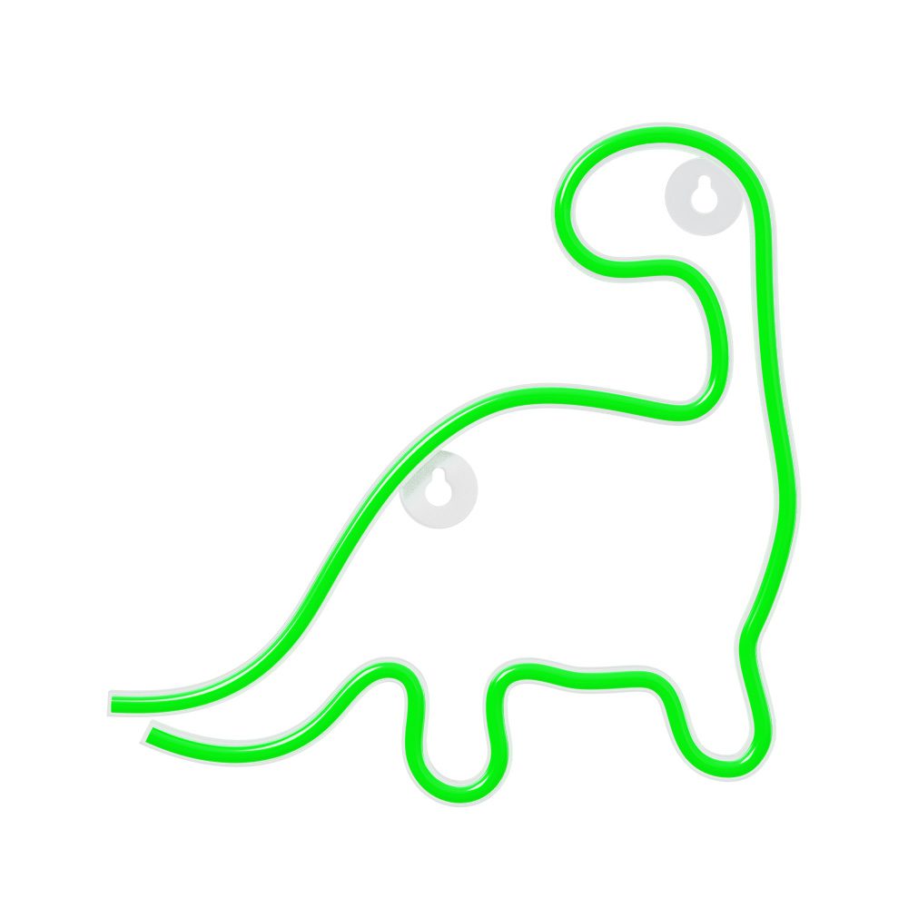 382292_oryg Neon LED Light DINOSAUR green NNE01 Neolia