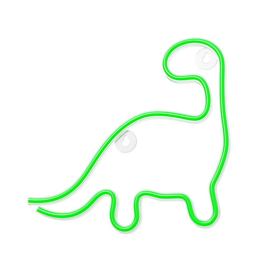 382293_oryg Neon LED Light DINOSAUR green NNE01 Neolia