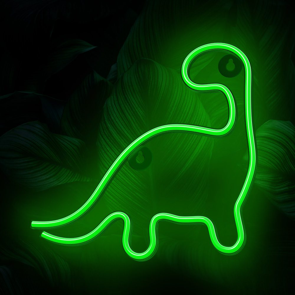 382295_oryg Neon LED Light DINOSAUR green NNE01 Neolia