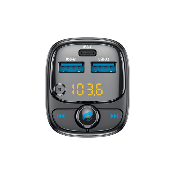 Forever FM transmitter Bluetooth  2 x USB-A 1 x USB-C PD 30W TR-370 black