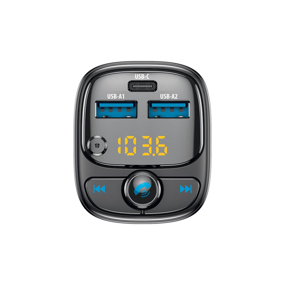 382733_oryg Forever FM transmitter Bluetooth 2 x USB-A 1 x USB-C PD 30W TR-370 black