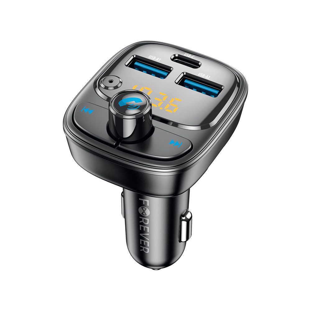 382736_oryg Forever FM transmitter Bluetooth 2 x USB-A 1 x USB-C PD 30W TR-370 black