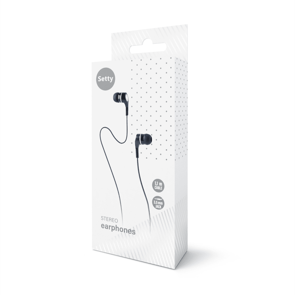 Setty wired earphones black