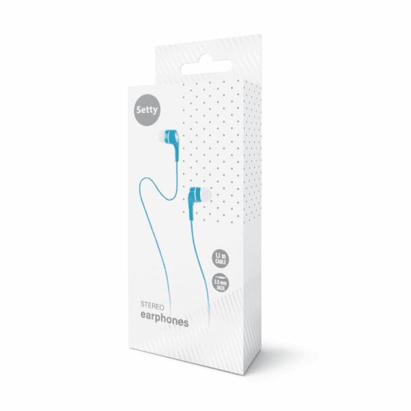 Setty wired earphones blue