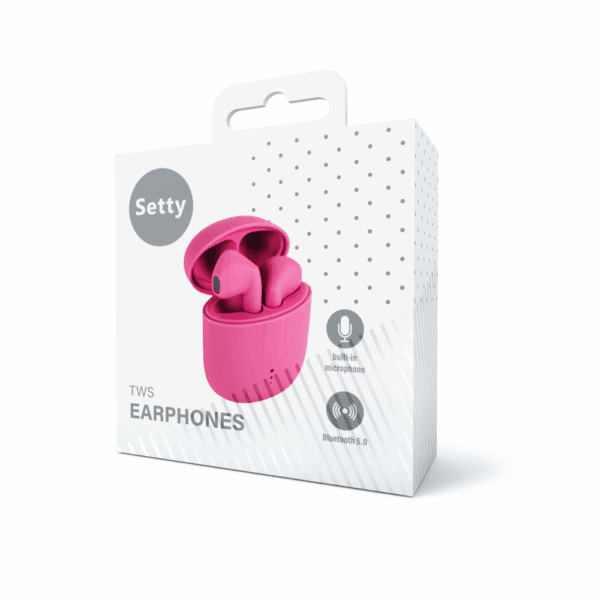 383136_oryg Setty Bluetooth earphones TWS with a charging case STWS-16 pink