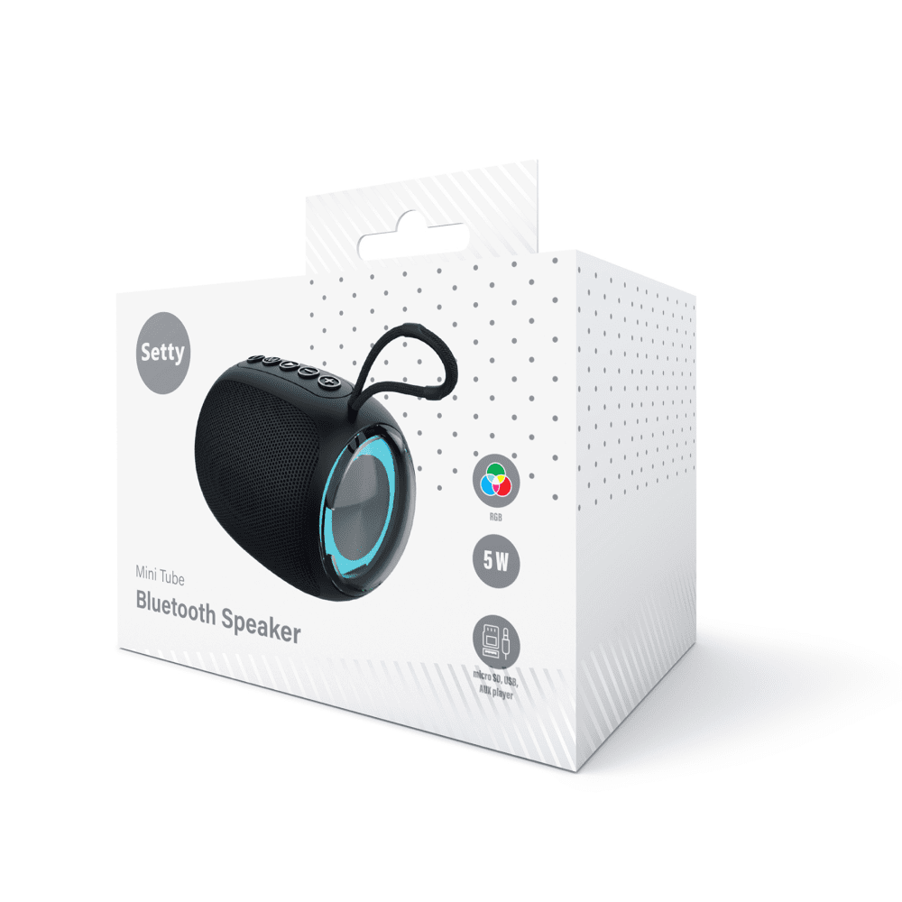 Setty speaker mini tube RGB GB-800 black