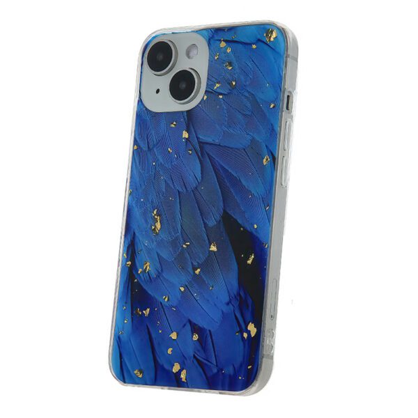 383184_oryg Gold Glam case for iPhone 12 / 12 Pro 6,1" blue