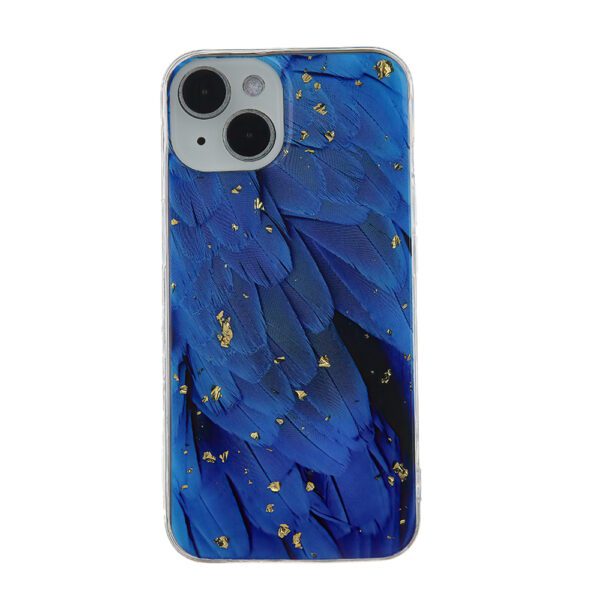 383185_oryg Gold Glam case for iPhone 12 / 12 Pro 6,1" blue